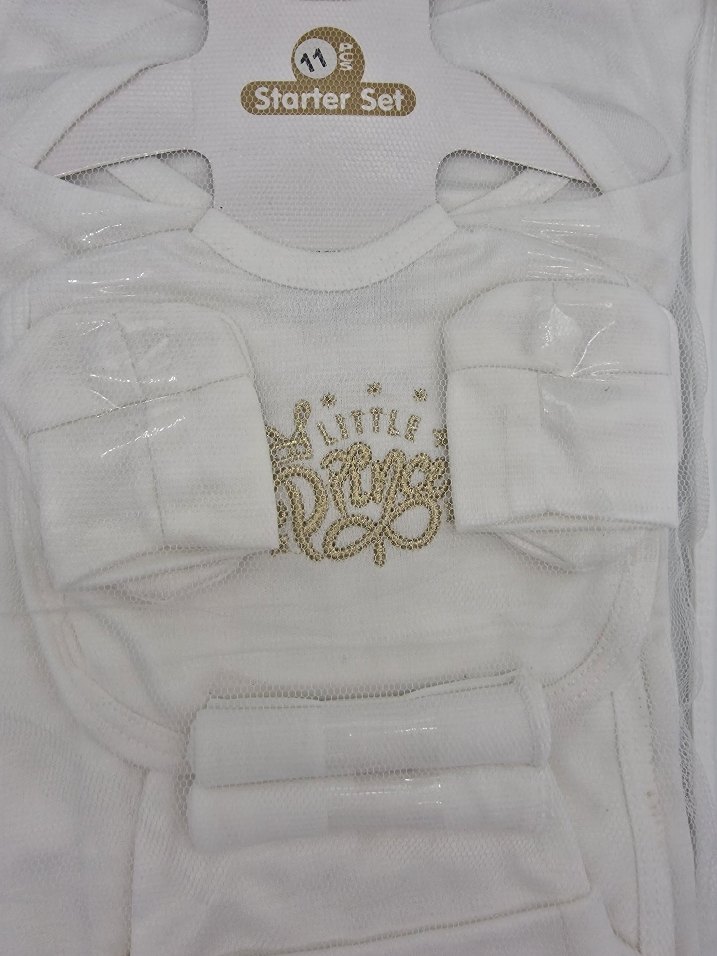 Juniors Newborn Baby Gift Set 11 Piece Starter Set Gold Prince Design