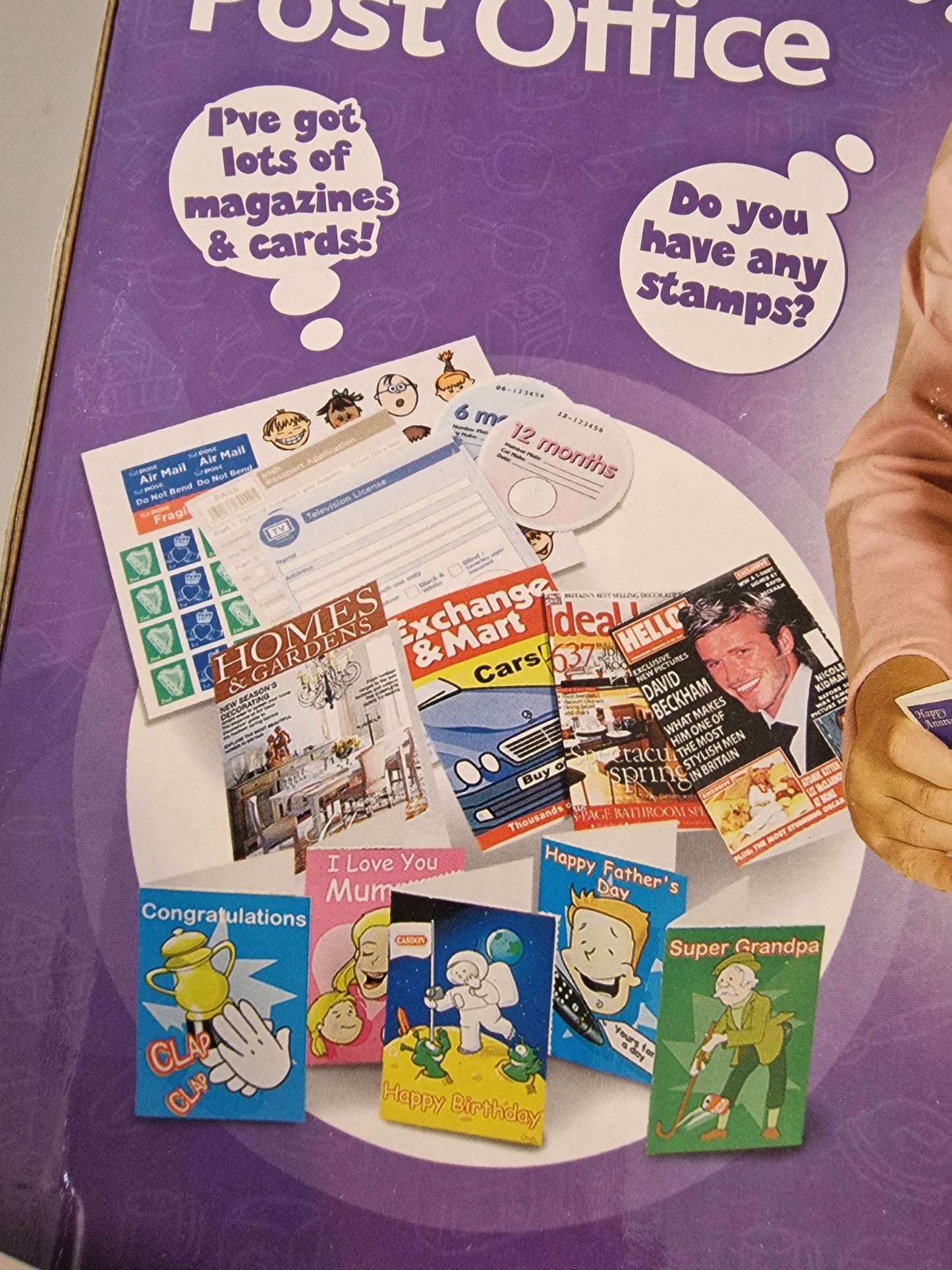 Casdon Irish Post Office Playset Kids Role Play Toy Mail Counter Set NEW