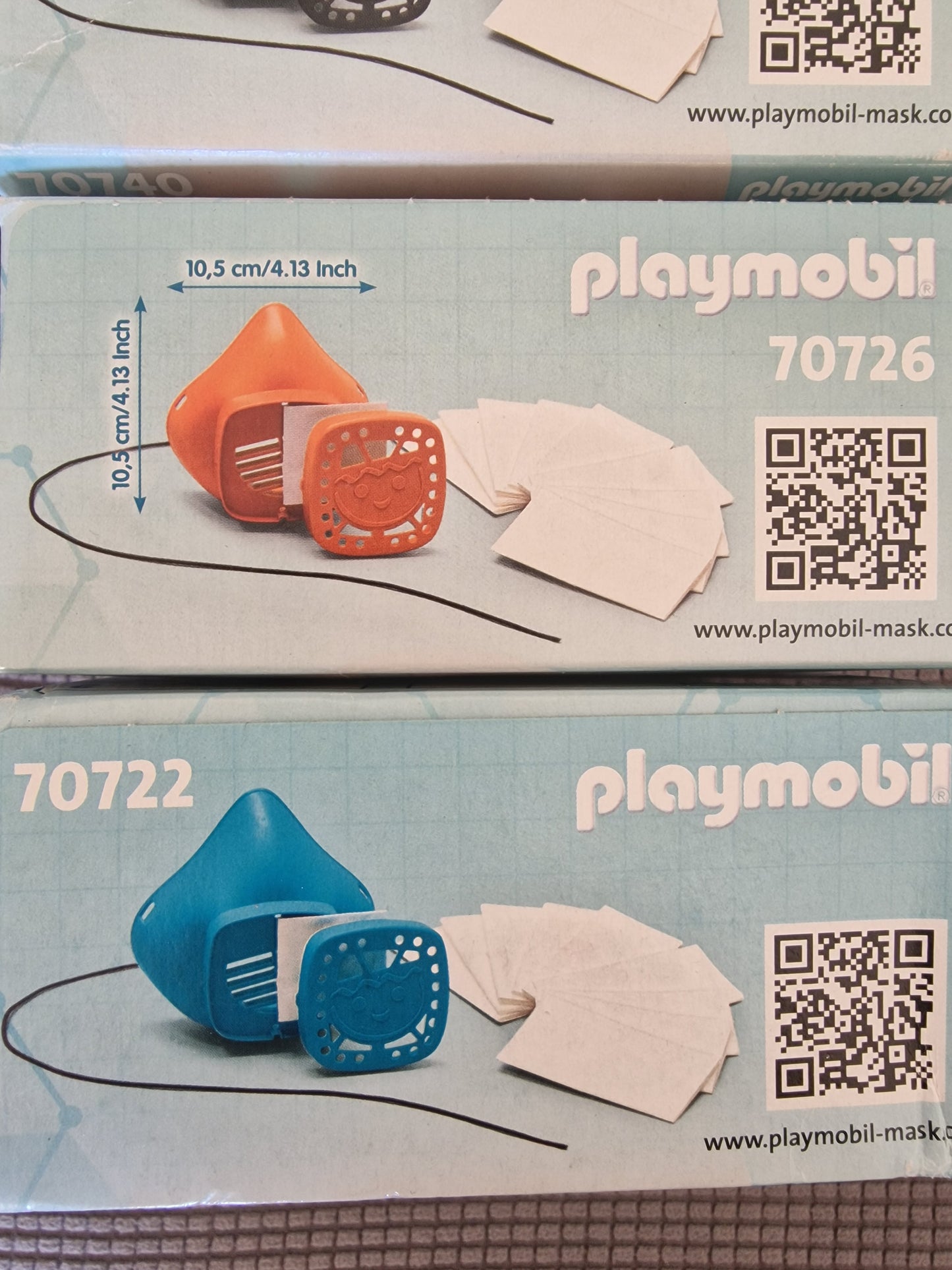 Playmobil Collector's Edition Nose-Mouth Masks - Full Set of 4