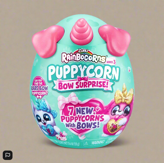 Rainbocorns Puppycorn Bow Surprise Puppycorn Series 3 Plush By Zuru