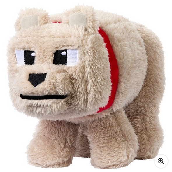 Minecraft Movie Plush Dennis the Wolf 20cm