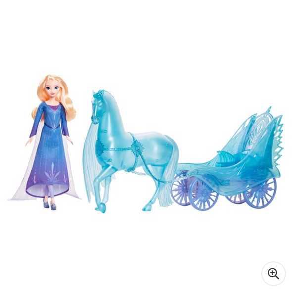 Disney Frozen Elsa Doll and Nokk Adventure Carriage