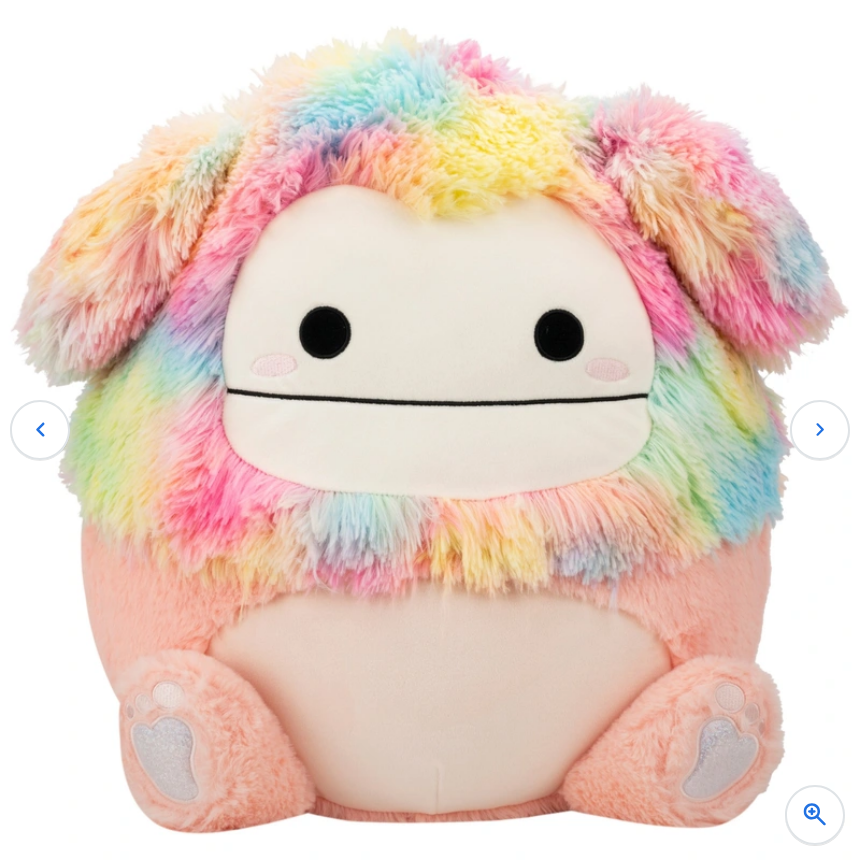 Original Squishmallows Fuzz-A-Mallows Plush Diane the Peach Bigfoot 40cm