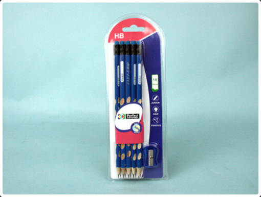 HB PENCILS 10 Pieces With A Sharpener