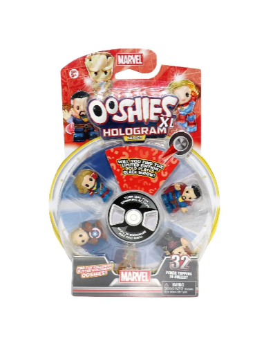 Ooshies Marvel Hologram XL 6 Pack Pencil Toppers
