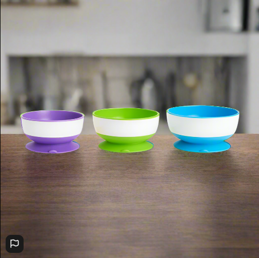 Munchkin Stay Put Suction Bowls 3Pk