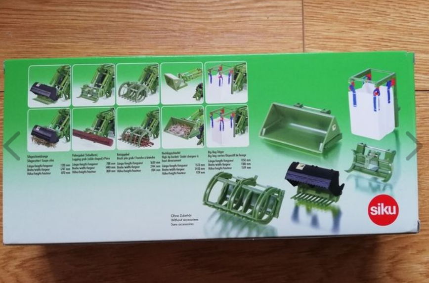 Siku No 3658 Accessories Set For Front Loader Scale 1:32