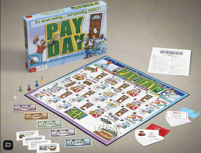 Payday Family Board Game It's About Thinking And Spending Money!