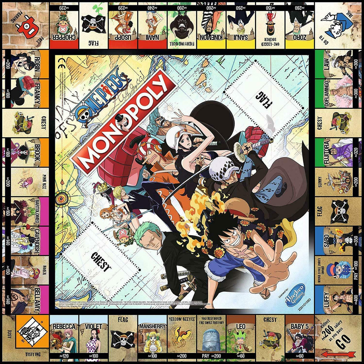 One Piece Monopoly Board Game, Hobbies & Toys, Toys & Games on
