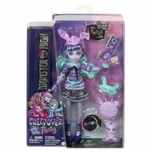 Load image into Gallery viewer, Monster High Creepover Party Twyla Doll with dustin and Accessories