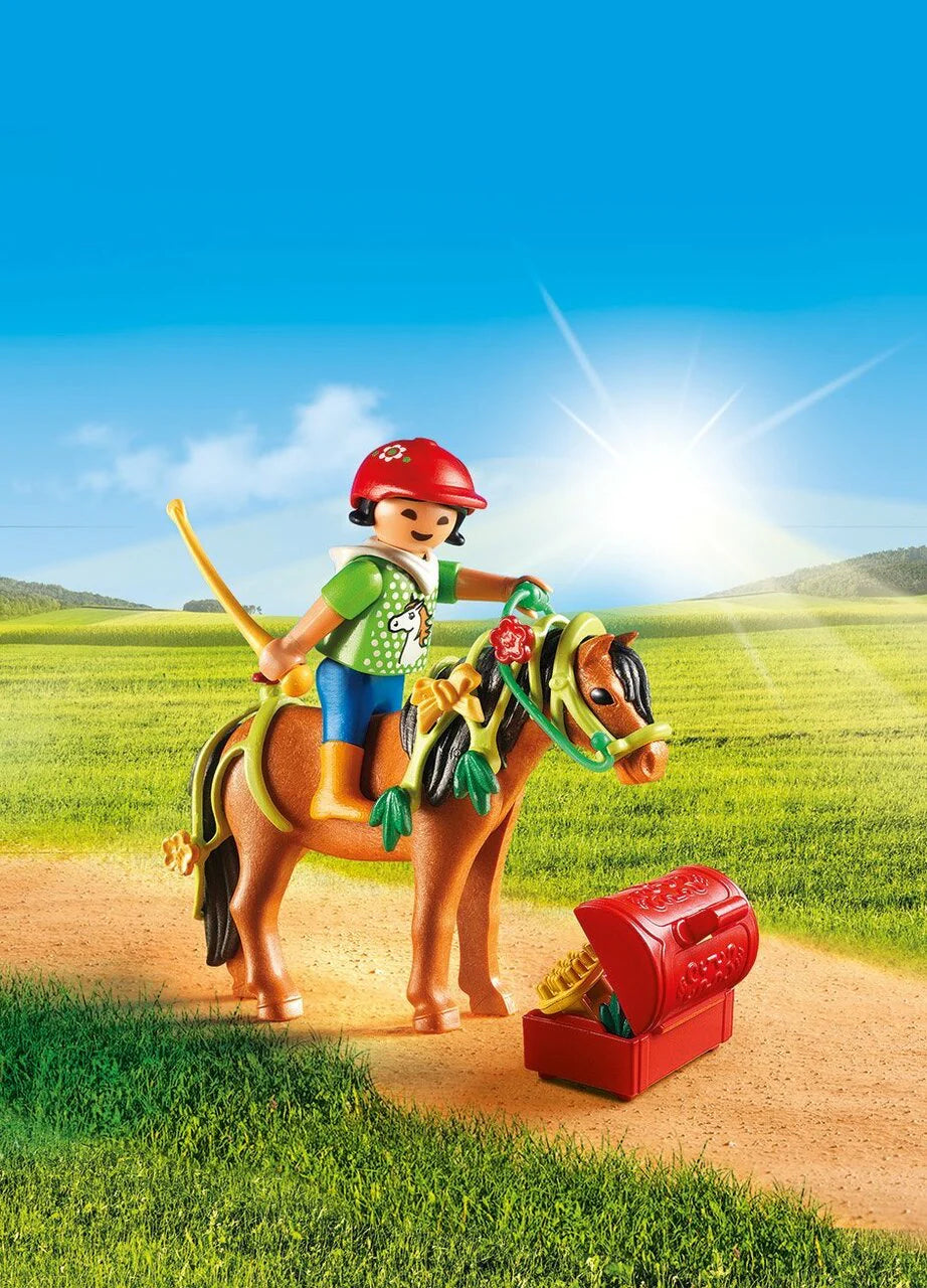 Playmobil Country 6971 Groomer with Butterfly Pony Figure