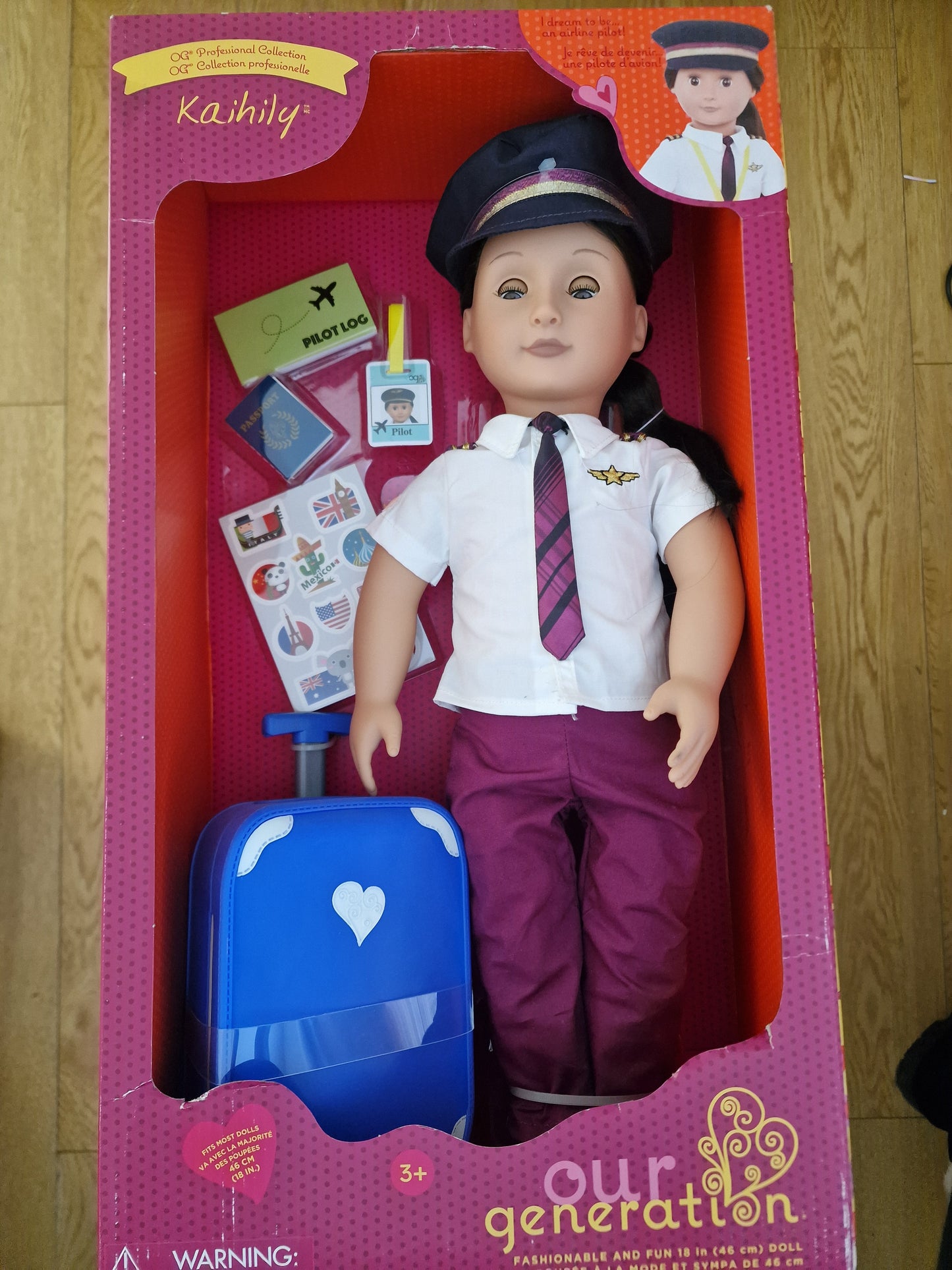 Our Generation Kaihily Professional Pilot Doll