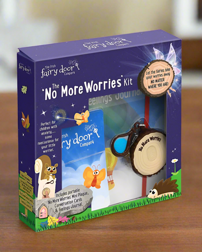 Irish Fairy Door No More Worries Kit Magical Anxiety Comfort Kids Gift NEW