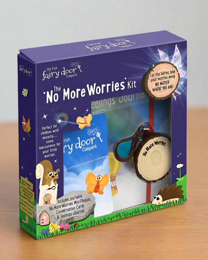 Irish Fairy Door No More Worries Kit Magical Anxiety Comfort Kids Gift NEW