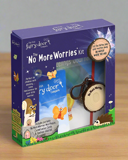 Irish Fairy Door No More Worries Kit Magical Anxiety Comfort Kids Gift NEW