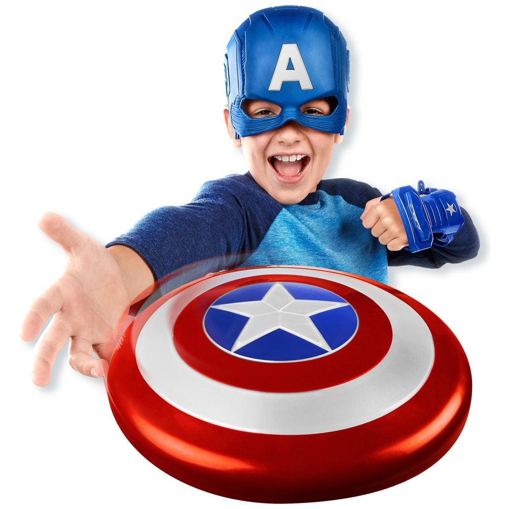 Marvel Captain America Medium Costume Top Set with Shield and Mask