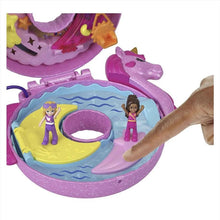 Load image into Gallery viewer, Polly Pocket Sparkle Cove Adventure Unicorn Floatie Compact Playset