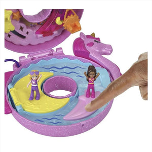 Polly Pocket Sparkle Cove Adventure Unicorn Floatie Compact Playset