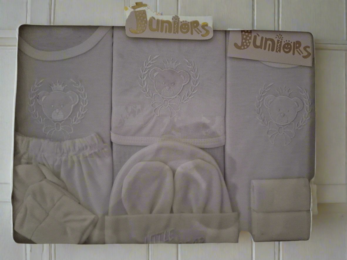 White Baby Clothes Gift Set 12 Items In A Box