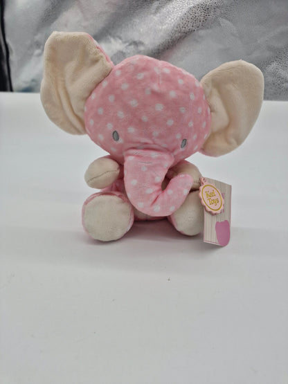 Keel Toys 20 cm Pink Spotty Elephant Plush