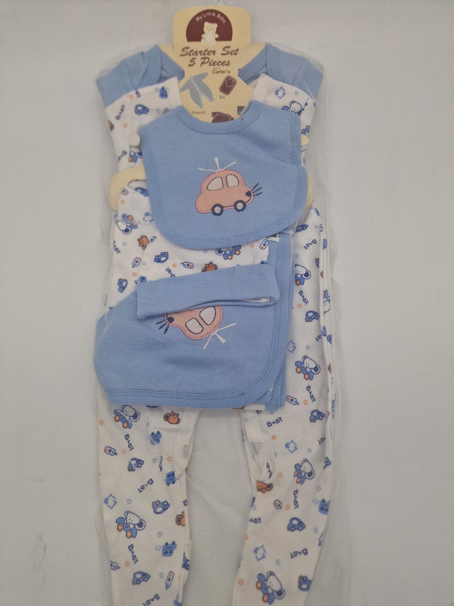 My Little Baby 5 Piece Starter Set Car Design In Blue
