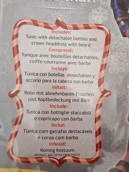 Christmas Nativity King/ Wiseman  Boy Costume 3/4 Years