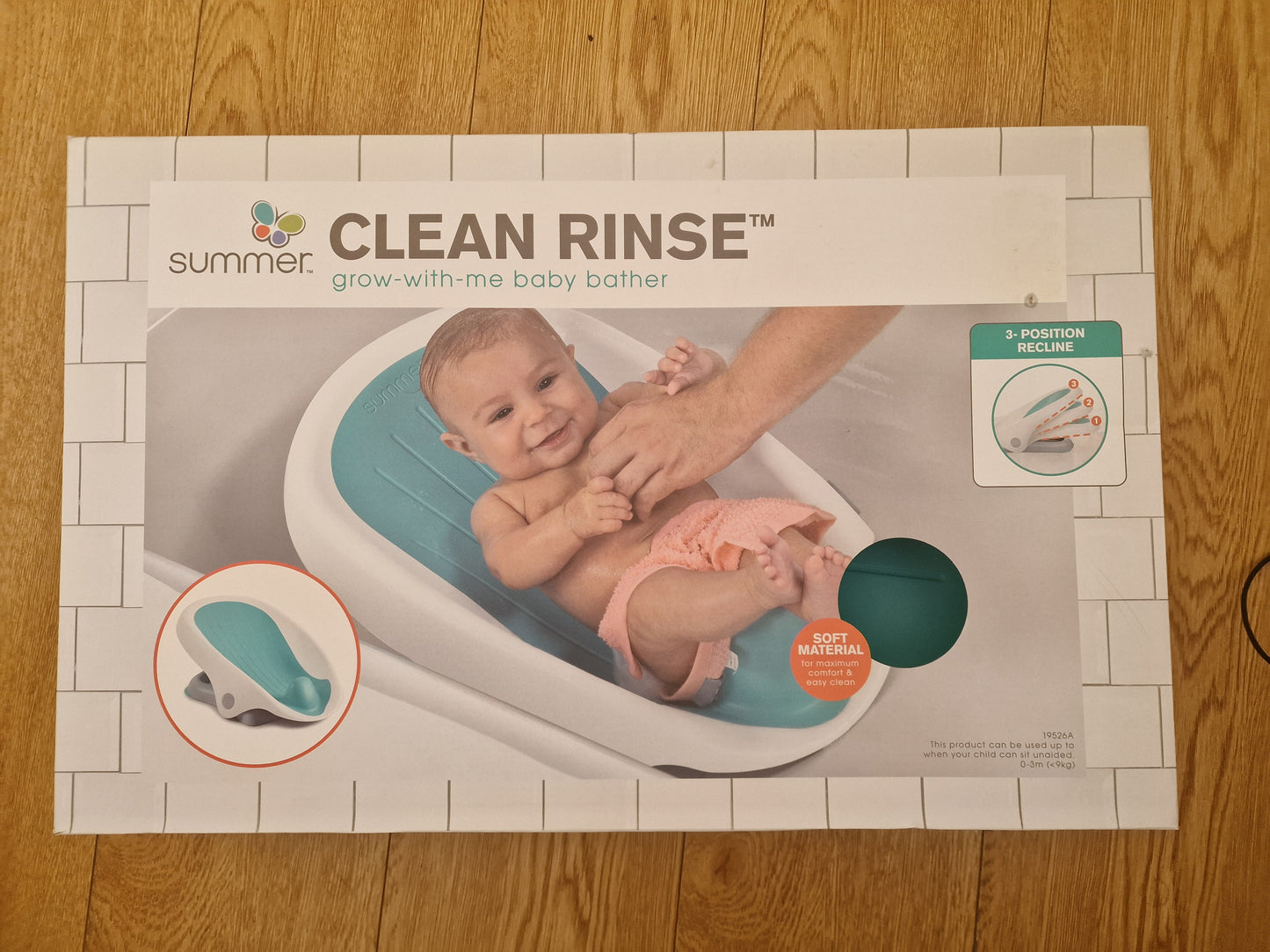 Summer Infant Clean Rinse Baby Bather Blue