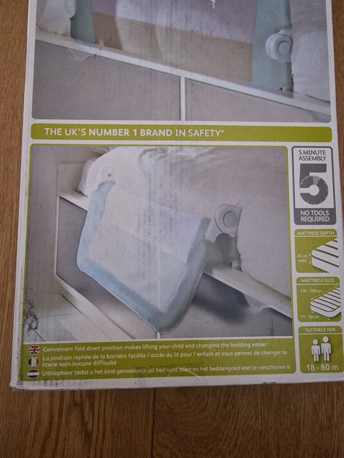 Lindam Easy Fit Baby Blue Bed Guard