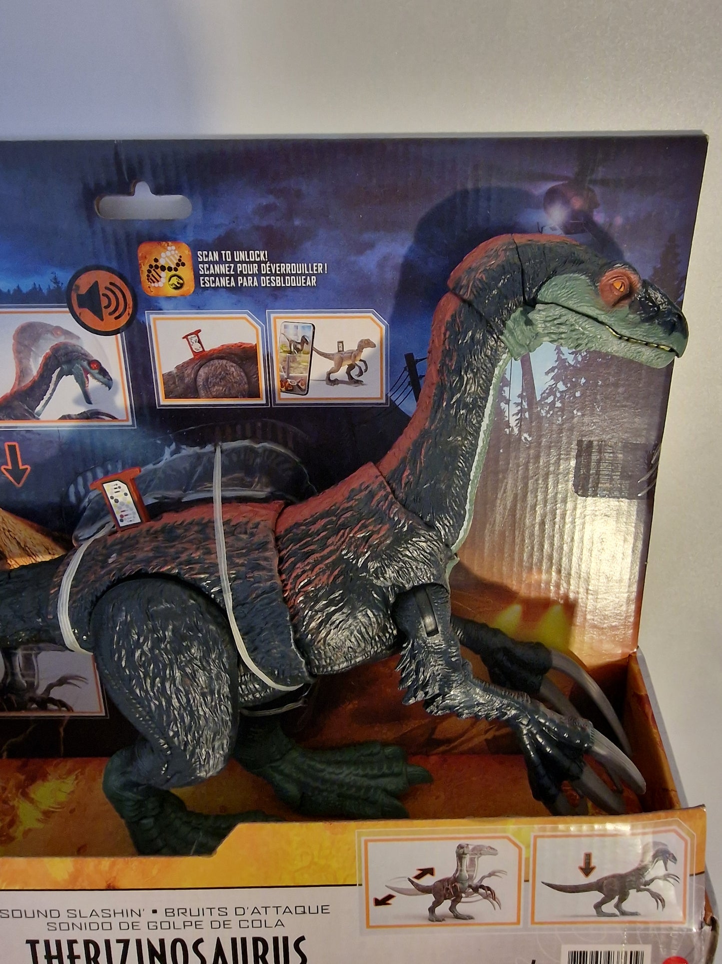 NEW Jurassic World Dominion Sound Slashin’ Therizinosaurus Action Figure - Mattel GWD65