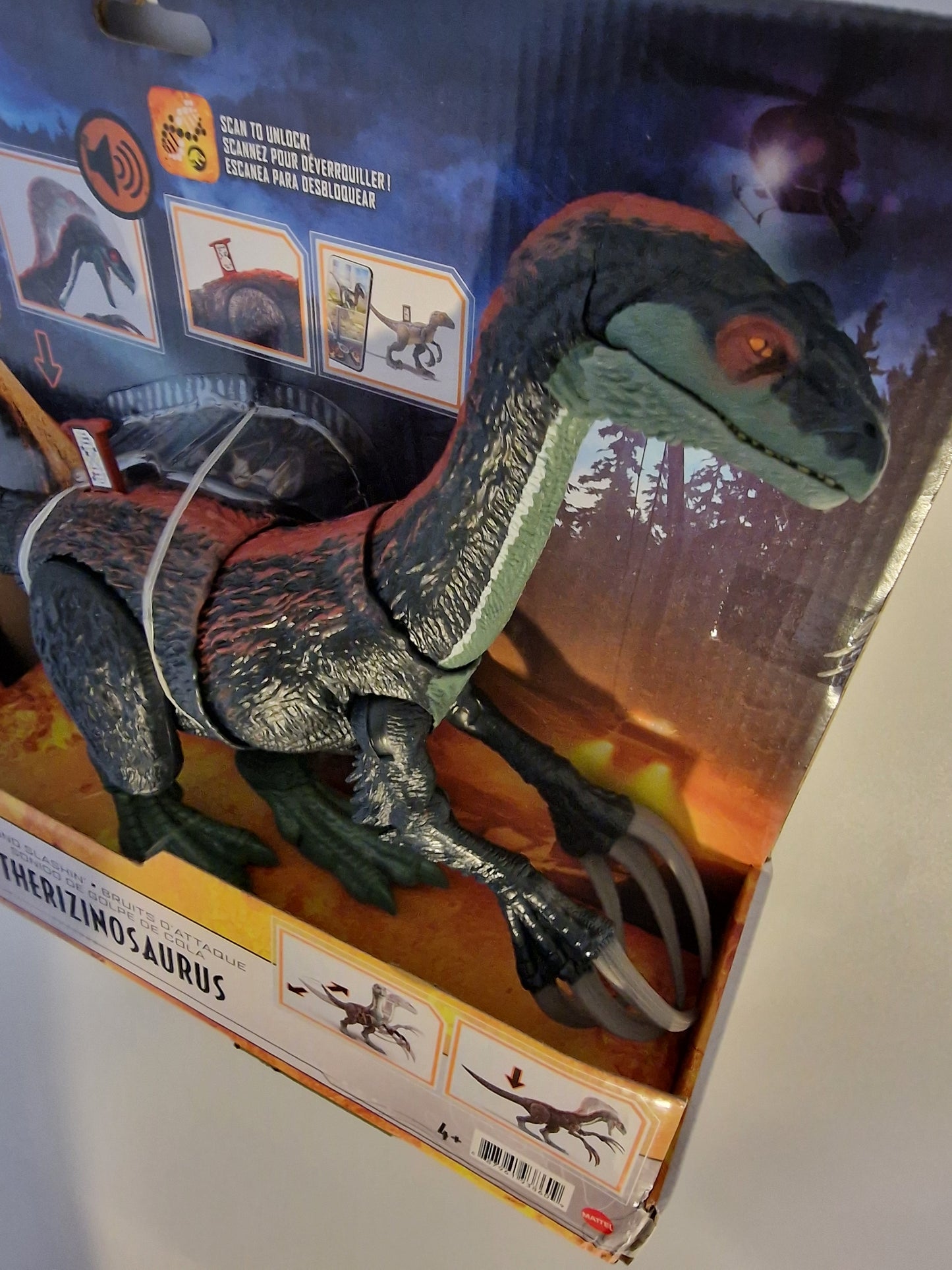 NEW Jurassic World Dominion Sound Slashin’ Therizinosaurus Action Figure - Mattel GWD65
