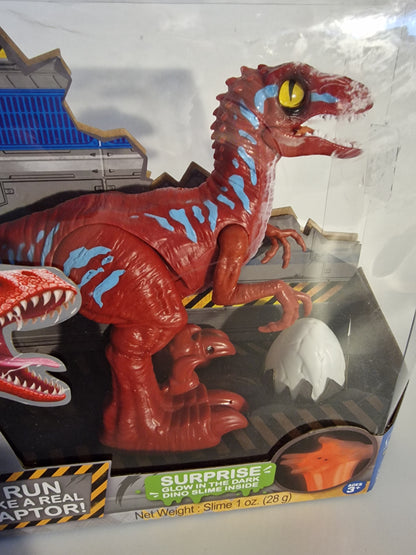 NEW ZURU Robo Alive Rampaging Raptor - Robotic Dinosaur Toy (Red/Blue)