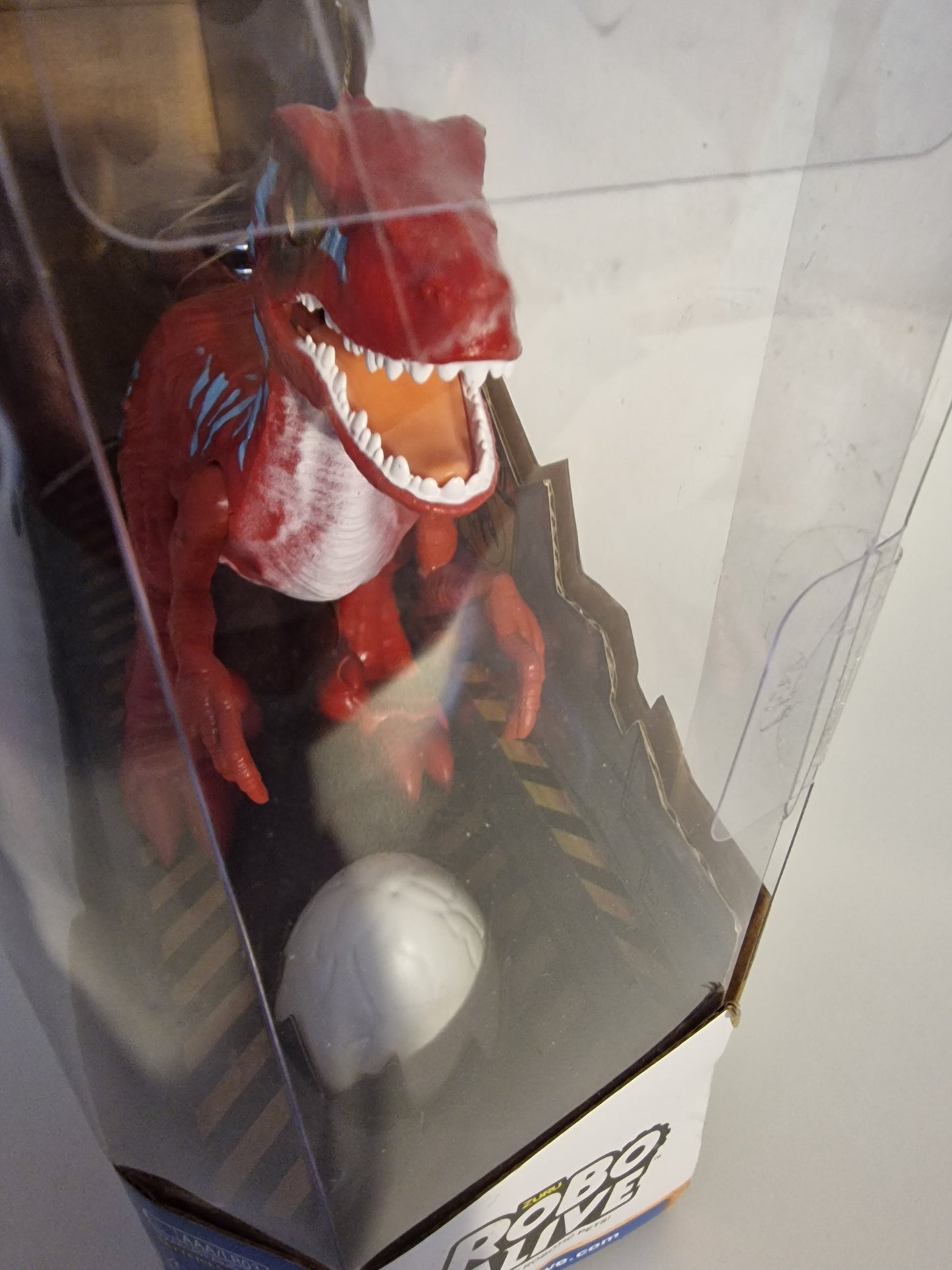 NEW ZURU Robo Alive Rampaging Raptor - Robotic Dinosaur Toy (Red/Blue)