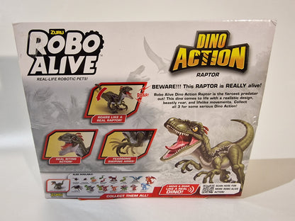 NEW Dino Action Raptor Dinosaur Toy - Robotic Movement & Roaring Sounds