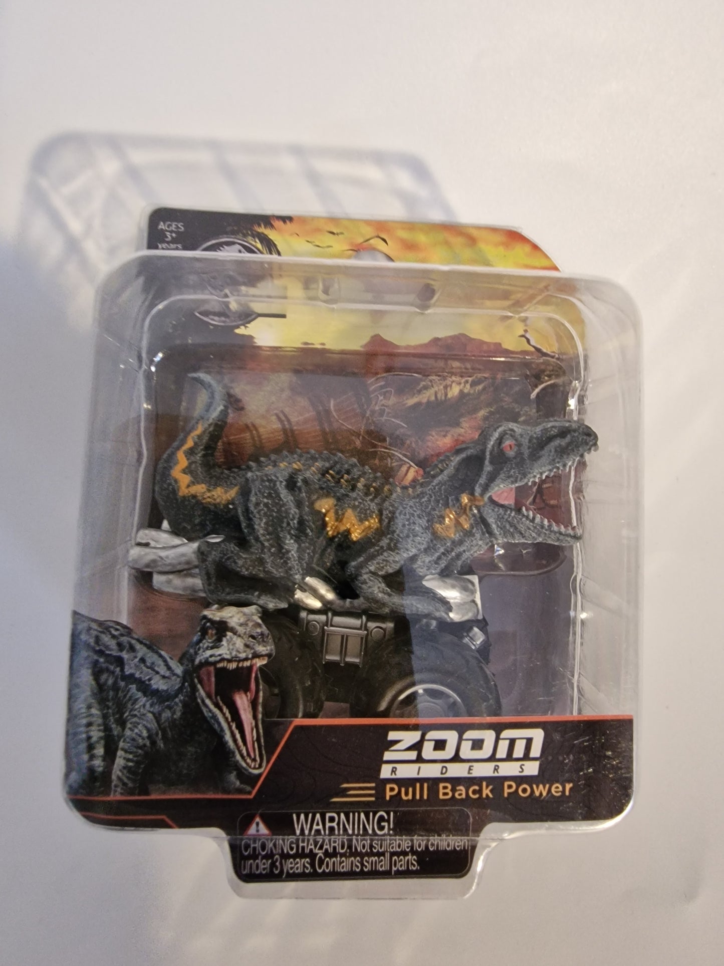 Jurassic World Indoraptor Zoom Riders Pull Back Dino Car Vehicle Toy NEW