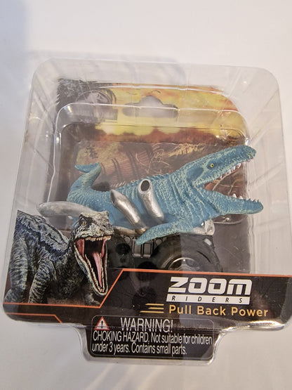 Jurassic World Mosasaurus Zoom Riders Pull Back Dino Car Vehicle Toy NEW