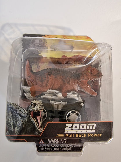 Jurassic World Carnotaurus Zoom Riders Pull Back Dino Car Vehicle Toy NEW