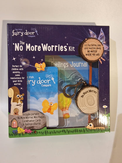 Irish Fairy Door No More Worries Kit Magical Anxiety Comfort Kids Gift NEW