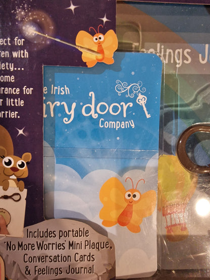 Irish Fairy Door No More Worries Kit Magical Anxiety Comfort Kids Gift NEW