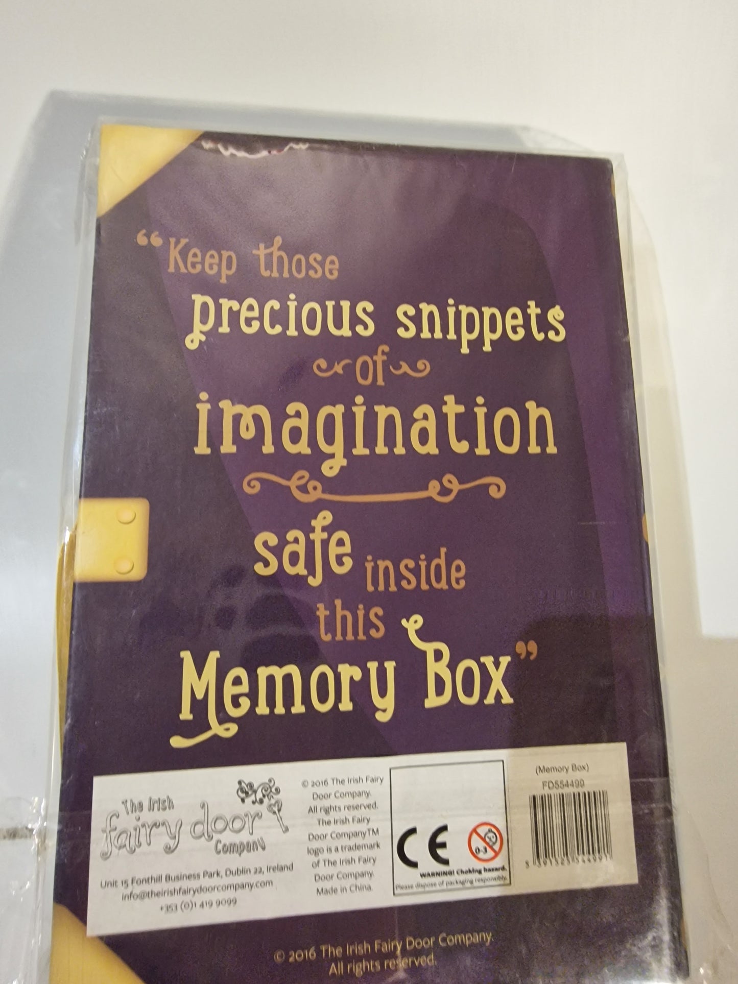 Irish Fairy Door Memory Box Magical Keepsake Gift Kids Treasure Box NEW