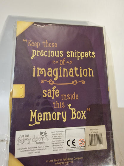 Irish Fairy Door Memory Box Magical Keepsake Gift Kids Treasure Box NEW