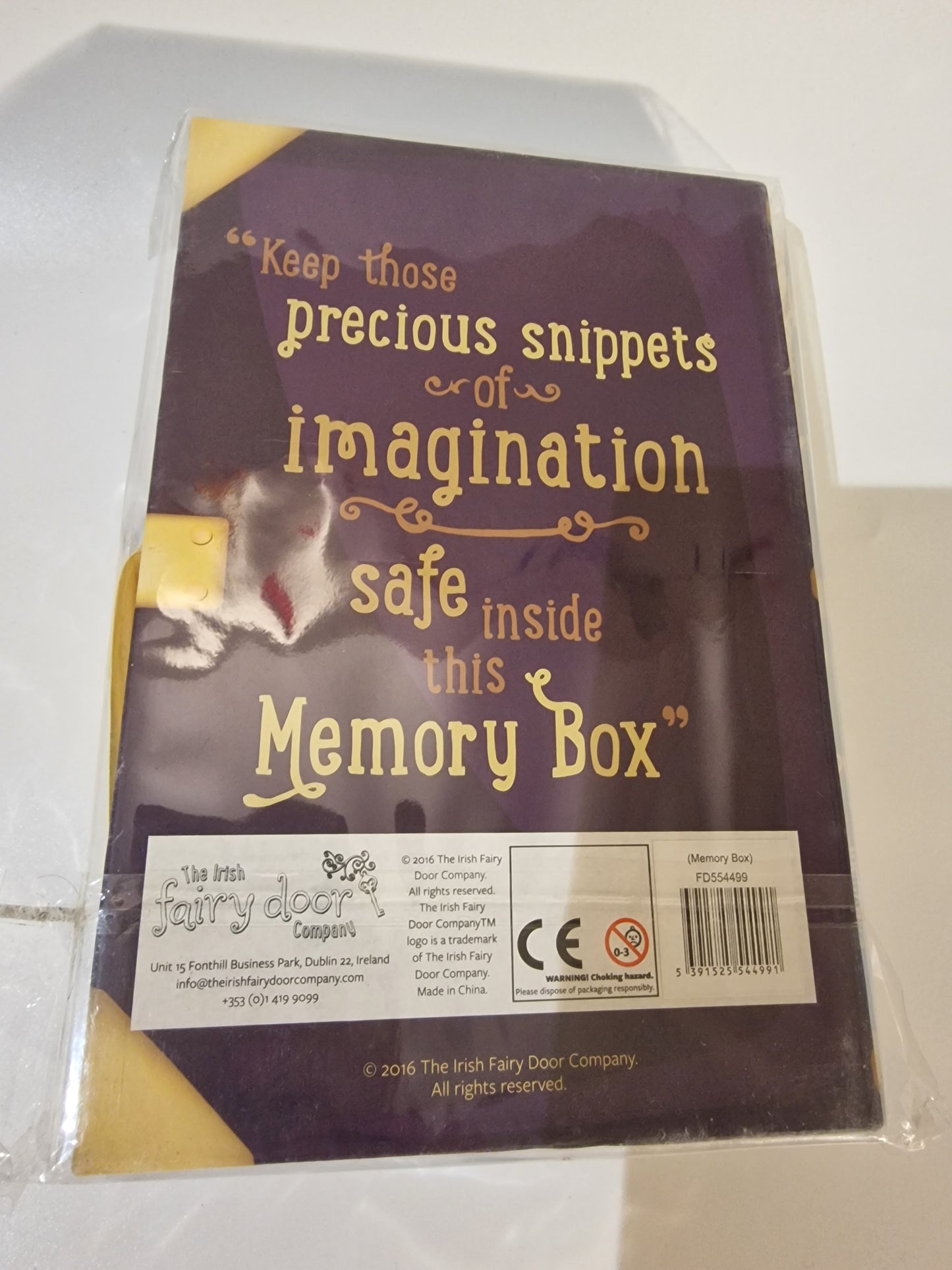 Irish Fairy Door Memory Box Magical Keepsake Gift Kids Treasure Box NEW