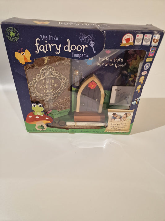 Irish Fairy Door Purple Door Playset Magical Fairy Garden Kit Kids NEW