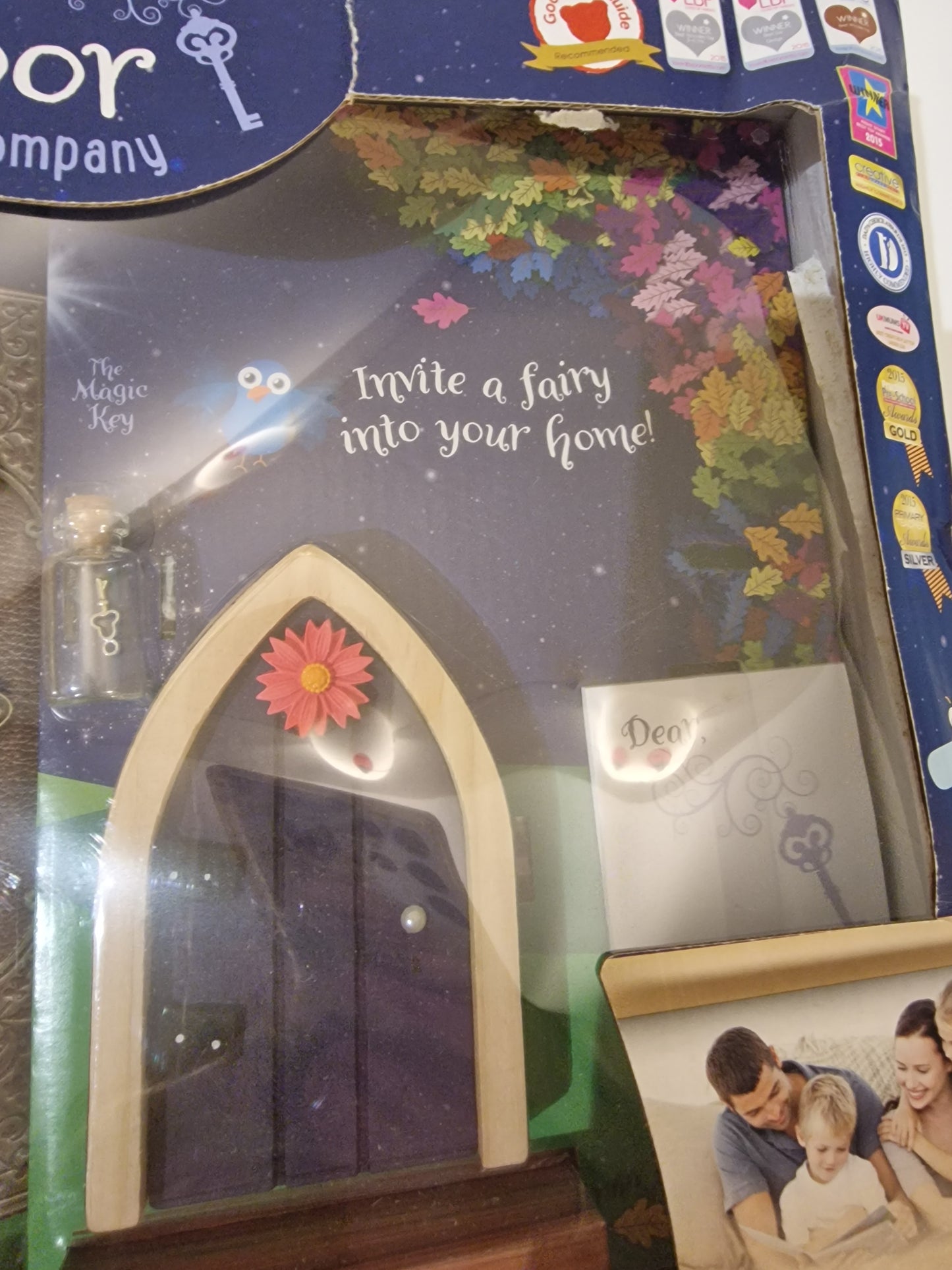 Irish Fairy Door Purple Door Playset Magical Fairy Garden Kit Kids NEW