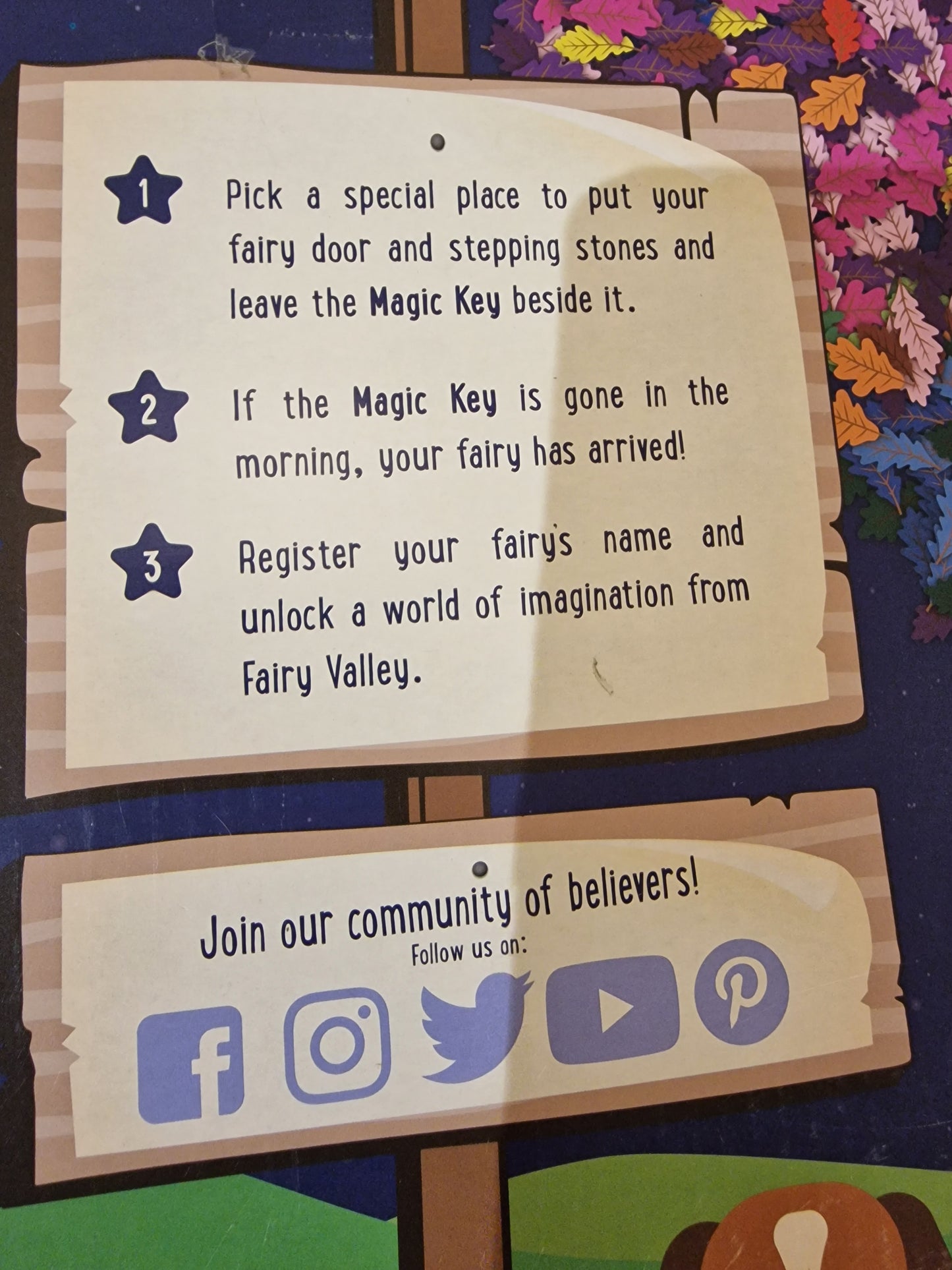 Irish Fairy Door Purple Door Playset Magical Fairy Garden Kit Kids NEW