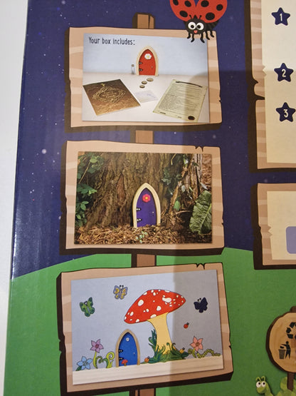 Irish Fairy Door Purple Door Playset Magical Fairy Garden Kit Kids NEW