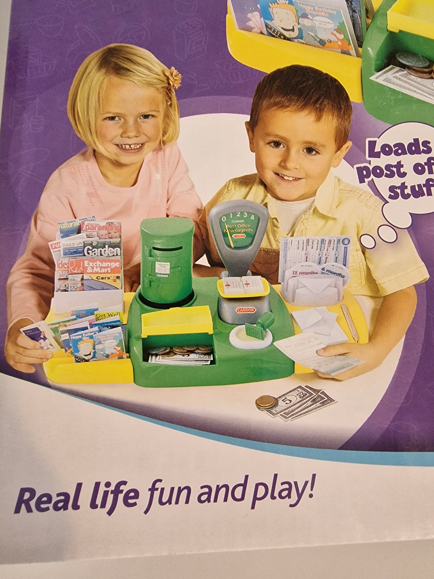 Casdon Irish Post Office Playset Kids Role Play Toy Mail Counter Set NEW