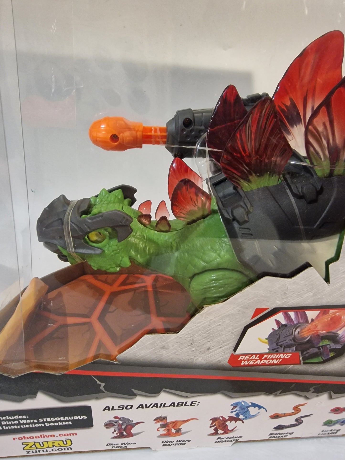 ZURU Robo Alive Dino Wars Stegosaurus Robotic Dinosaur – Lights, Sounds & Firing Weapon!
