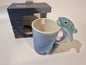 New Boxed 3D Whale Shark Handle Mug | Under the Sea Novelty Ceramic Coffee Cup