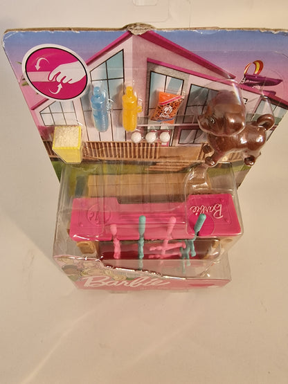 Barbie Mini Game Night Foosball Table Playset & Accessories