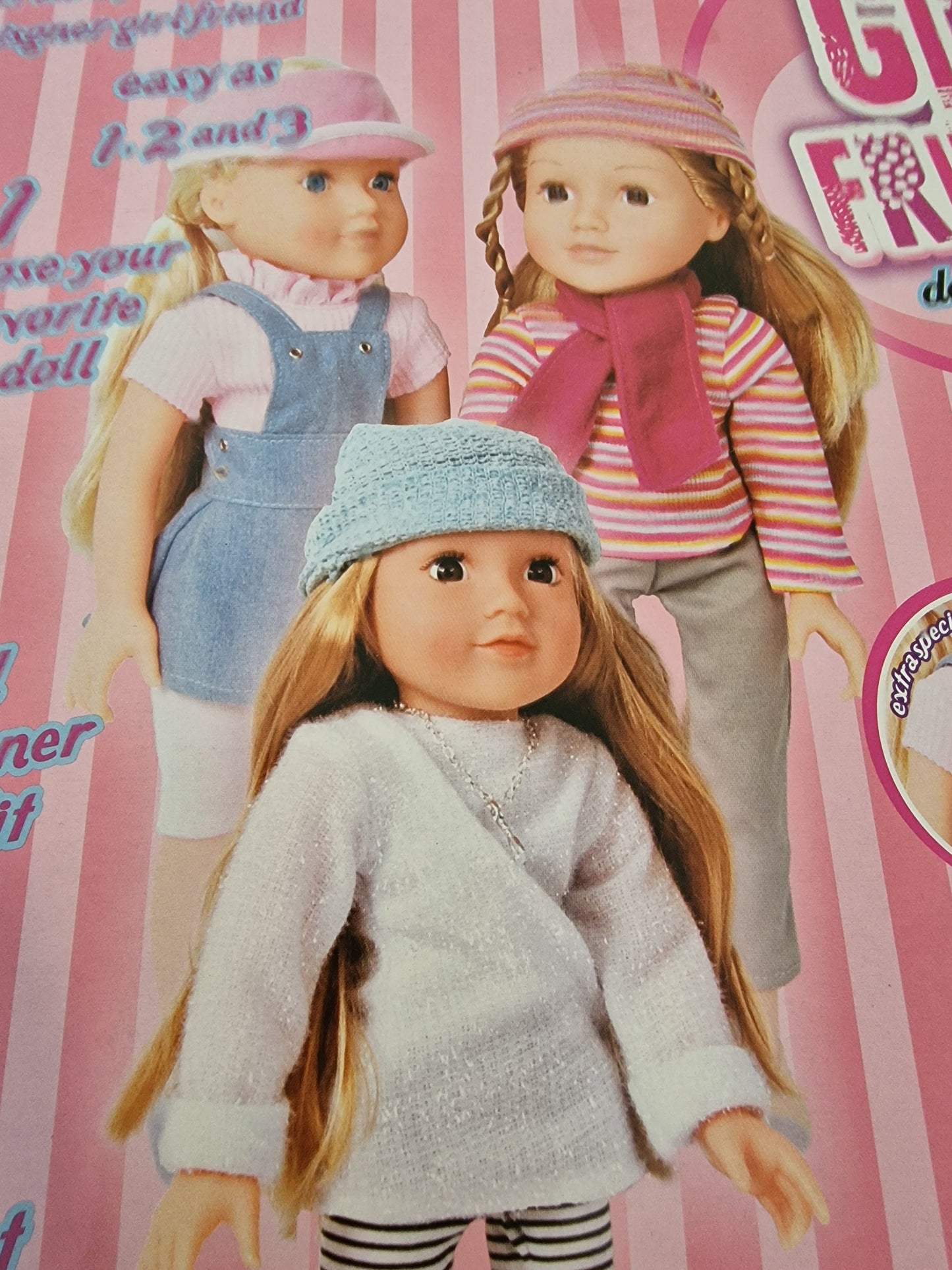 Set of 3 Girl Friends Designer Collection Doll Outfits & Accessories